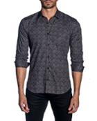 Men's Modern-fit Abstract Long-sleeve