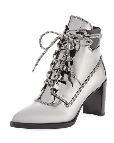 Aberdell Mirrored Lace-up Bootie,