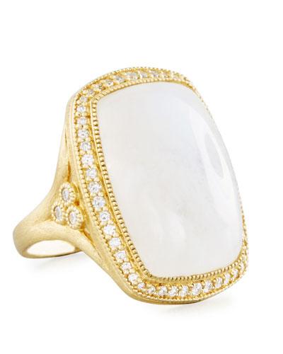Provence 18k Diamond & Moonstone Ring,