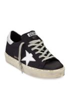 Smooth Leather Low-top Platform