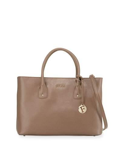 Josi Medium Leather Tote Bag, Daino