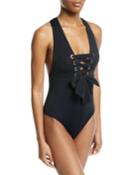 Marie Lace-up One-piece