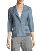 3/4-sleeve Three-button Jacket