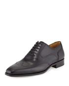 Wingtip Leather Lace-up