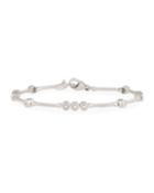 18k Gold Mixed Diamond Cable Bangle