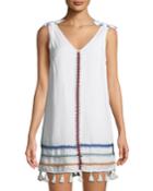 Embroidered Bow-shoulder