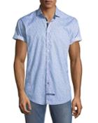 Classic-fit Paisley-toile Short-sleeve