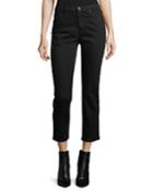 Isabelle Straight-leg Cropped Jeans With