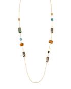 18k Gelato Long 11-stone Station Necklace In Beverly
