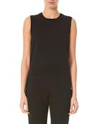 Sleeveless Silk-cotton