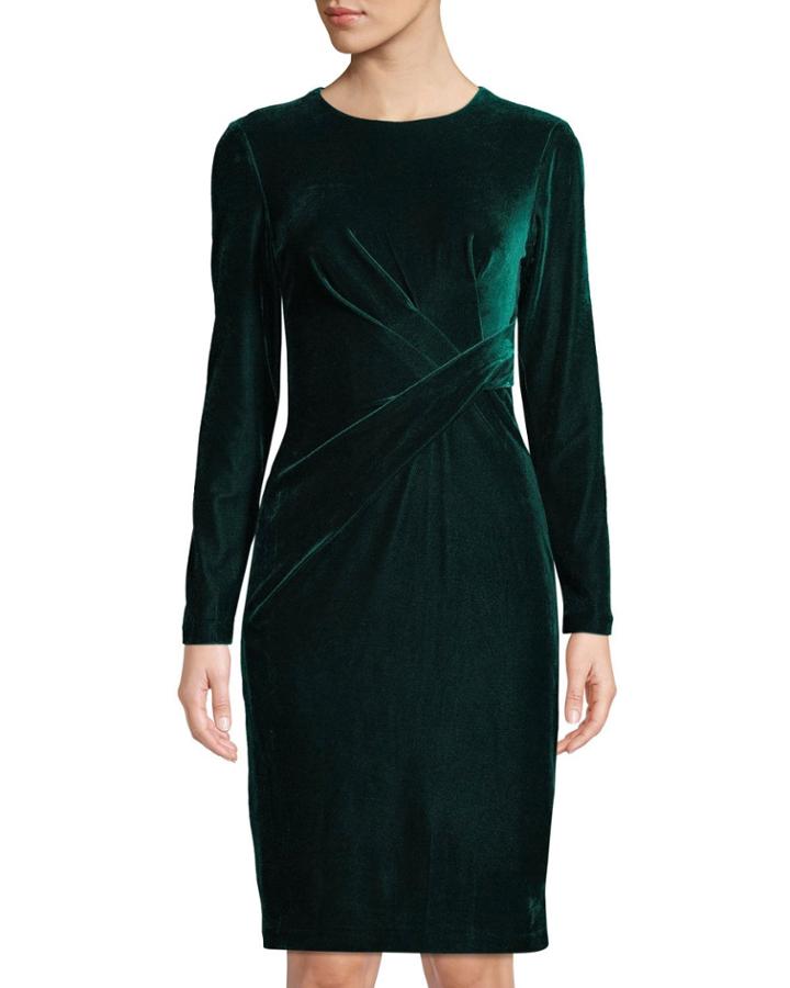 Long-sleeve Twisted Velvet