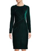Long-sleeve Twisted Velvet