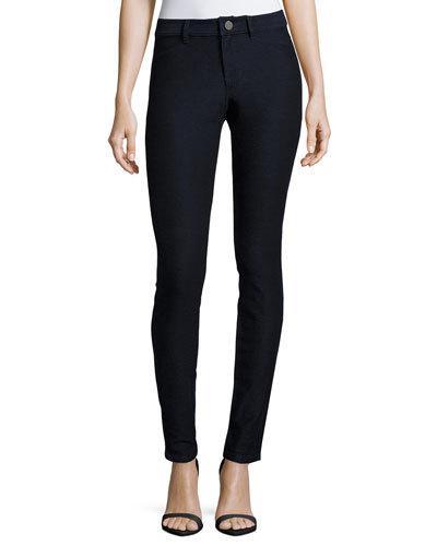 Knit Denim Leggings, Indigo