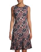 Sleeveless Flare-hem