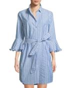 3/4-sleeve Belted