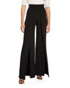 High-rise Pleated Wide-leg Pants
