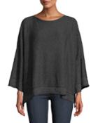 Square Short-sleeve Linen-blend