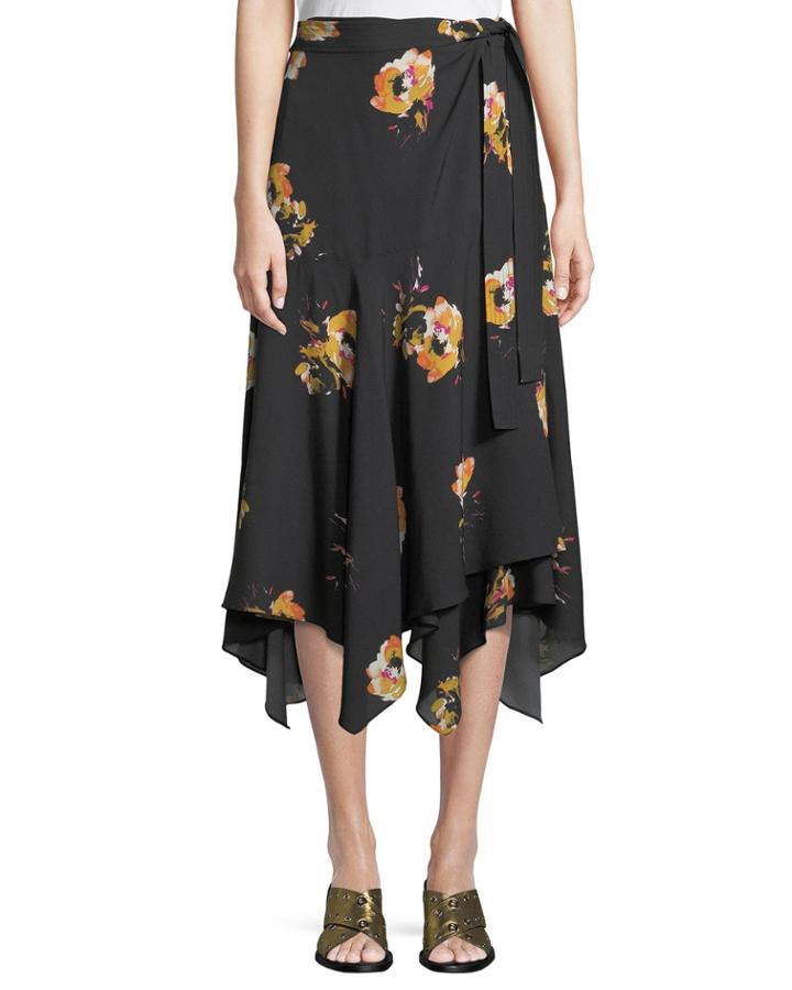 Borden Floral Silk Wrap