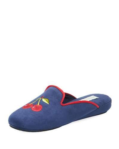 Cherry-embroidered