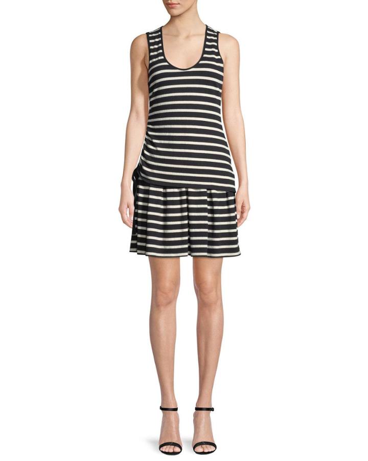 Striped Jersey Scoop-neck