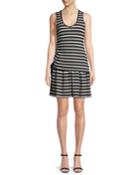 Striped Jersey Scoop-neck