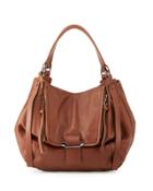 Jonnie Leather Shopper Bag, Brown/caramel