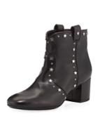 Belen Star-studded Western Bootie, Black