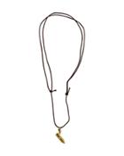 18k Diamond Pencil Charm Necklace W/