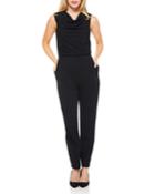 Cowl-neck Sleeveless Jumpsuit