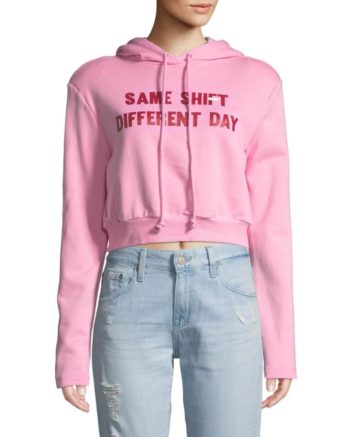 Cropped Padded-shoulder