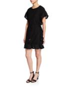 Frill Tunic W/ Tassel Waist Tie