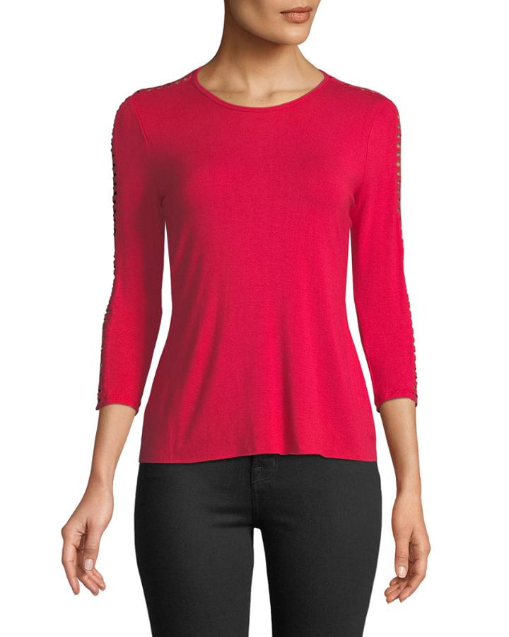 3/4 Ladder-sleeve Jersey Tee