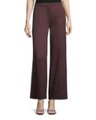 Wide-leg Pleated Pants