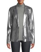 Lydon Novelty Shimmer Suede One-button Jacket