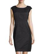 Joss Cap-sleeve Jacquard