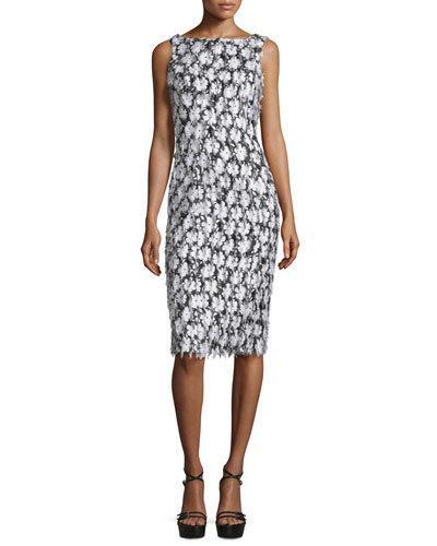 Sleeveless Floral-embellished