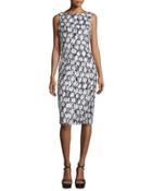 Sleeveless Floral-embellished