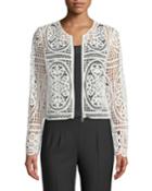 Diane Crochet Lace Zip-front Jacket