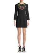 Josephine Embroidered Crepe