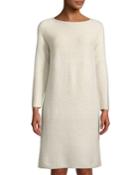 Cashmere-silk Ribbed-panel
