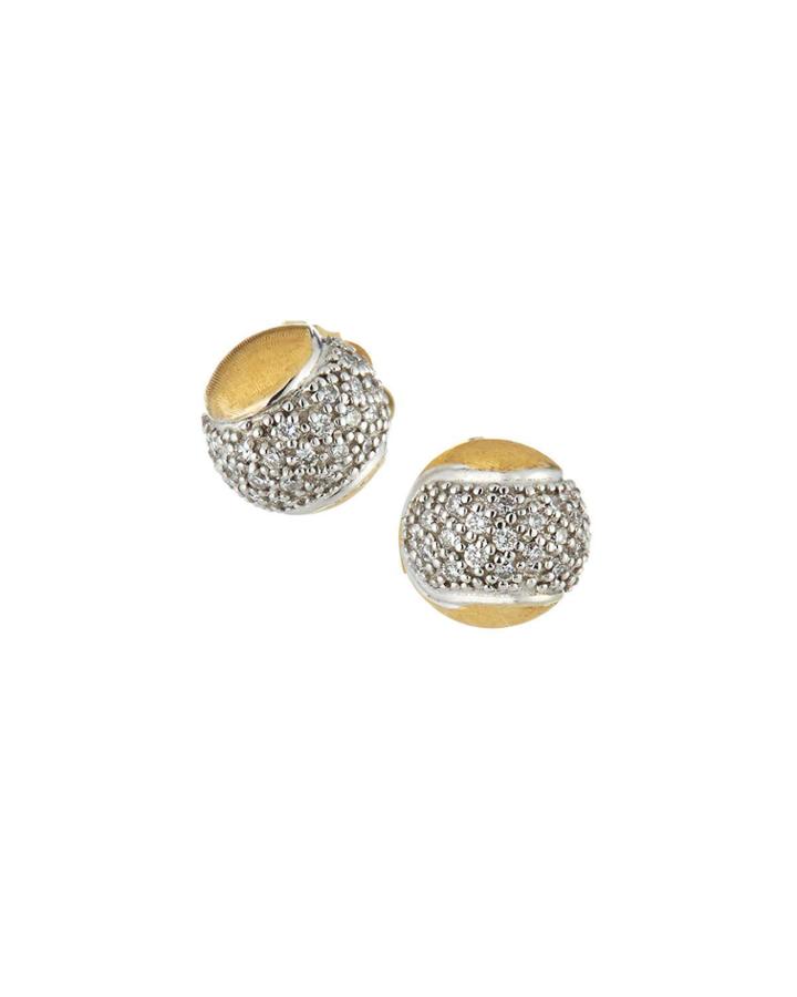 18k Tennis Ball Diamond