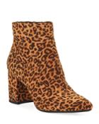 Hadden Leopard-print Zip Booties