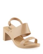 Classy Pvc Block-heel