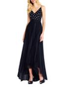 Polka-dot Bodice Tulle-skirt Gown