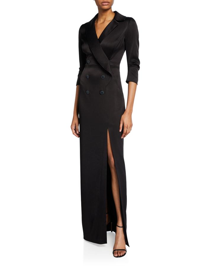 Satin Tuxedo Gown