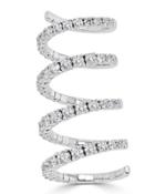 18k White Gold Diamond Wrap Ring,