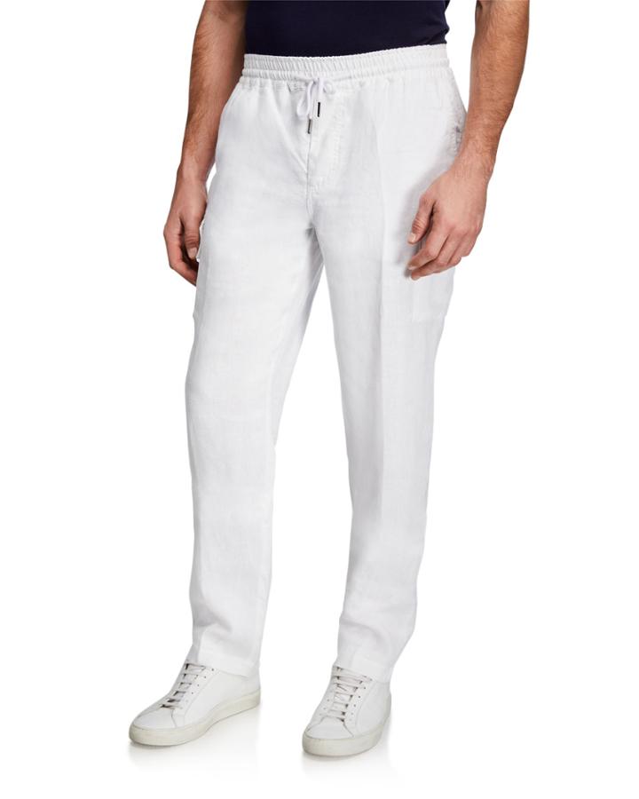 Men's Linen Cargo Pants