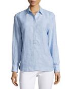 Hadley Striped Popover Top