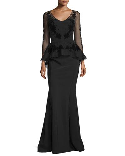 Arlene 3/4-sleeve Peplum