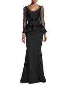 Arlene 3/4-sleeve Peplum
